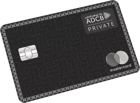 ADCB Private World Elite Mastercard — official bank artwork