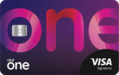 CBD One Visa Signature Credit Card — official bank artwork