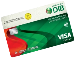 Consumer Cashback Platinum Card — official bank artwork