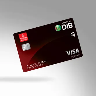 Emirates Skywards DIB Signature Covered Card — official bank artwork