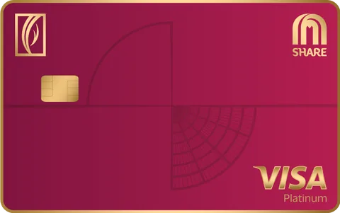 Emirates NBD SHARE Visa Platinum Credit Card — official bank artwork
