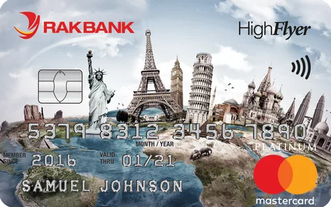 RAKBANK HighFlyer Platinum Credit Card — official bank artwork